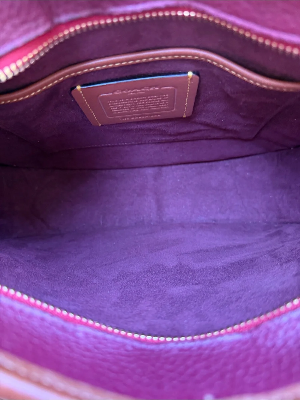 Coach Emory 1941 Collection Crossbody Colorblock Red Apple Glovetanned leather